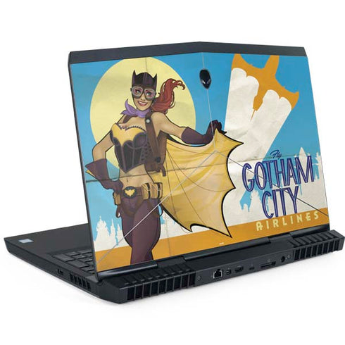 DC Comics Bombshells Batgirl- Fly Gotham City Airlines Dell Alienware Skin